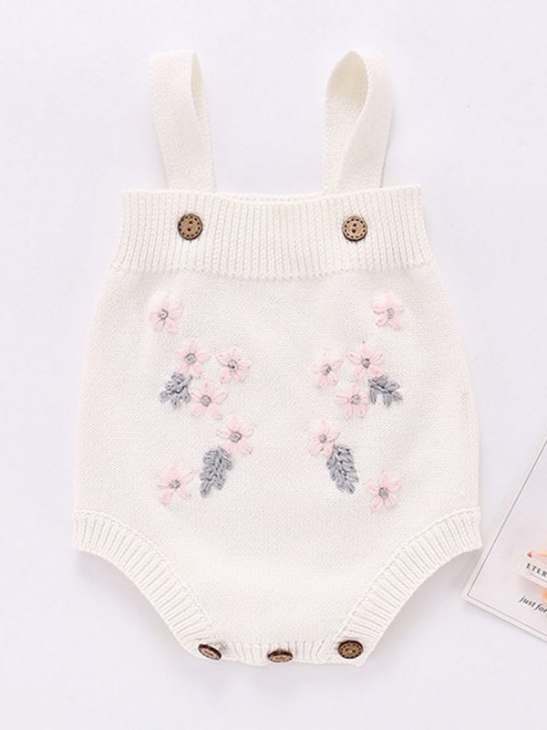 Embroidery Flower Suspender