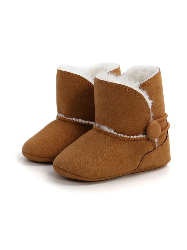 Fur Winter Boots Brown