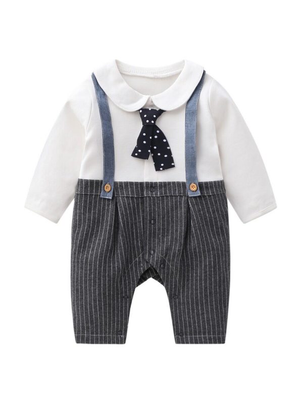 Suspender Bowtie Jumpsuit