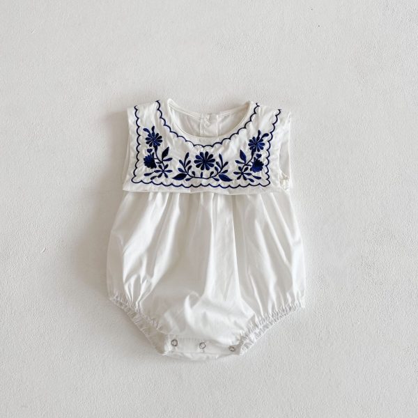 Embroidered Sleeveless Bodysuits - Image 2