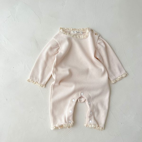 Waffle Crewneck Romper