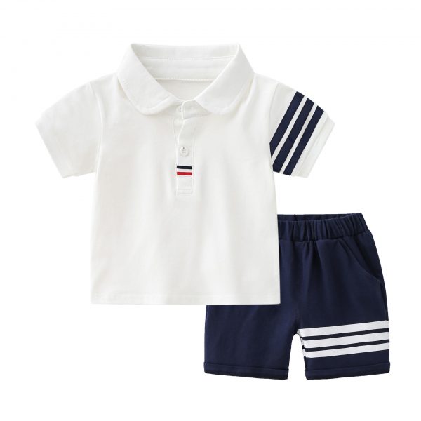 Striped Polo Shirt & Short