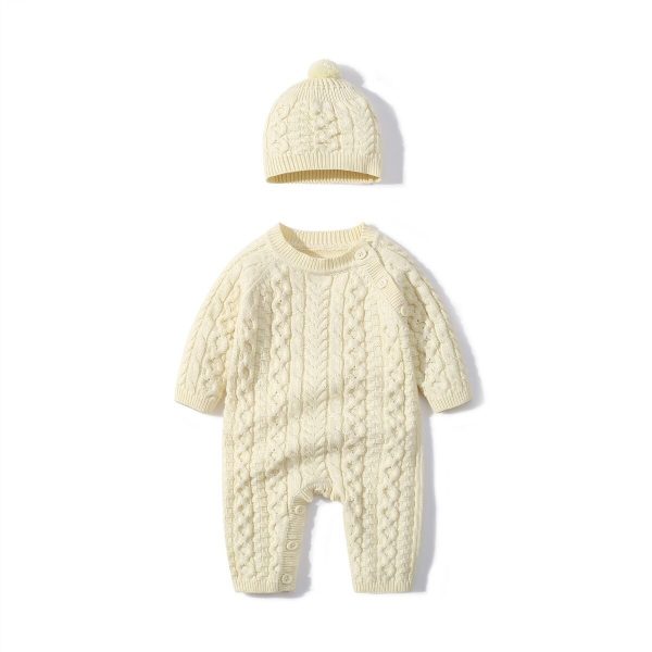 Knitted Twist Jumpsuit & Hat - Image 2