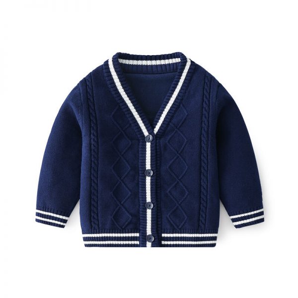 V-Neck Knitted Cardigan - Image 3