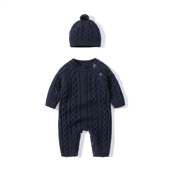 Knitted Twist Jumpsuit & Hat - Image 4