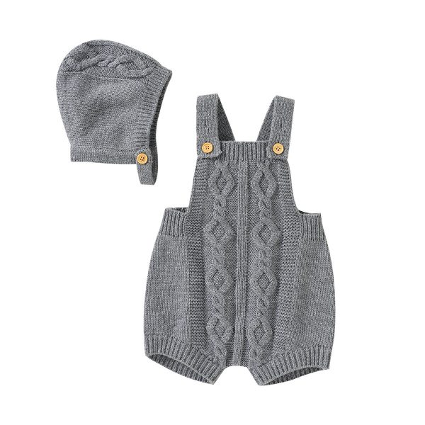 Knitted Jumpsuit & Hat