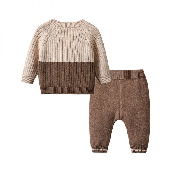 Color Block Knitwear Set - Image 2