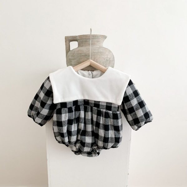 Puff & Fleece Plaid Bodysuit - Image 3